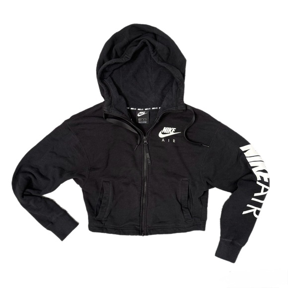 Nike Air Black Zip-Up Hoodie - Picture 1 of 5